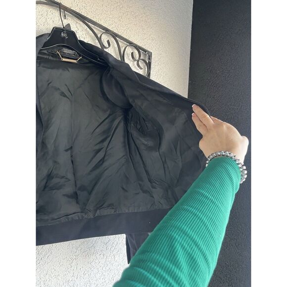 Gianni Versace 90’s Lightweight Track Jacket W/ Gold Adornments - Small - Black - Picture 13 of 14